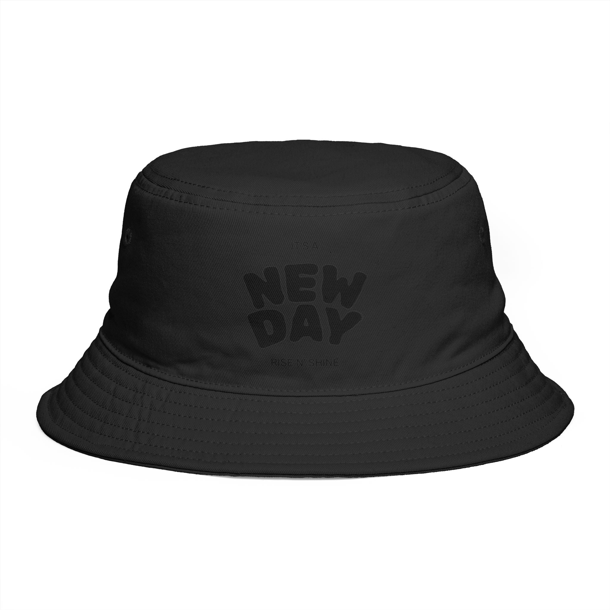 New Day Brown Bucket Hat — Inspirational Casual Sun Hat by Printify Hats Hats Hats New Day Brown Bucket Hat — Inspirational Casual Sun Hat