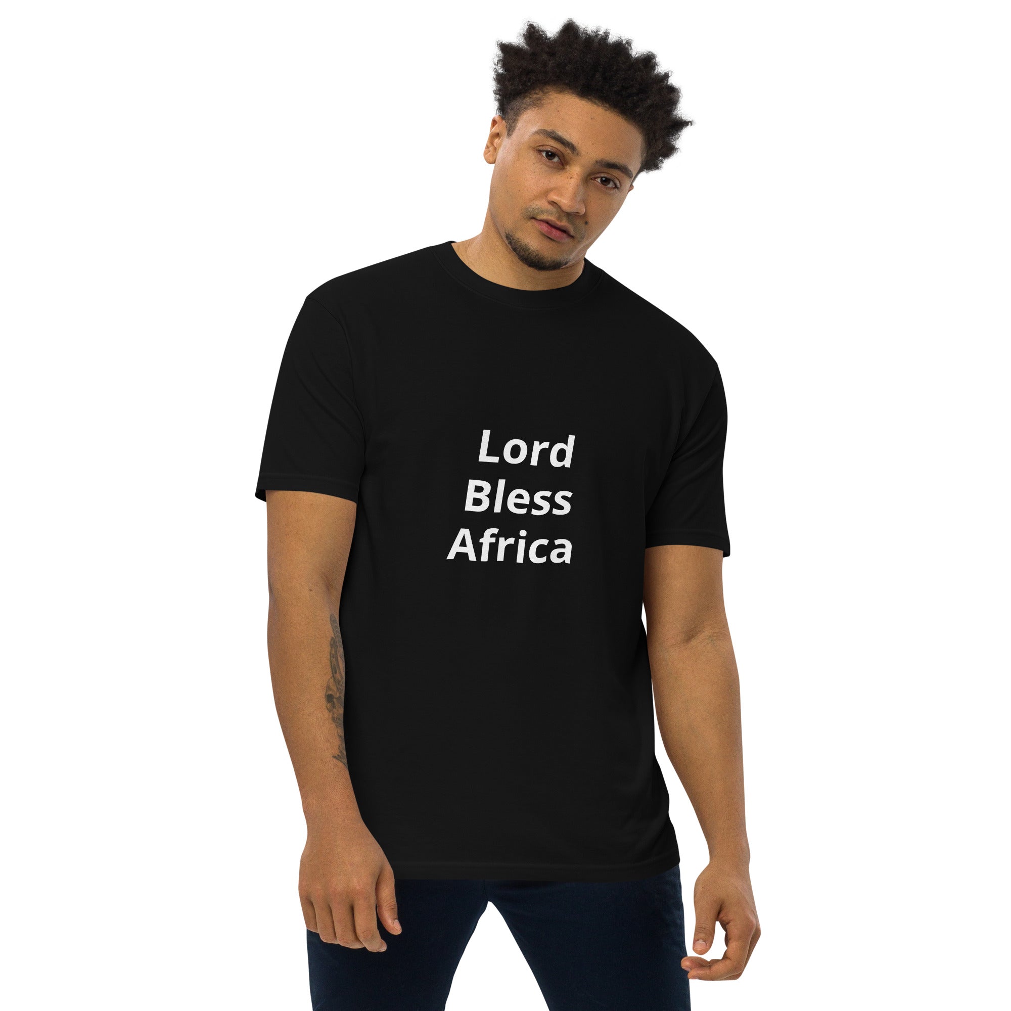 Men’s premium heavyweight tee by Mbendera Music & Merchandise