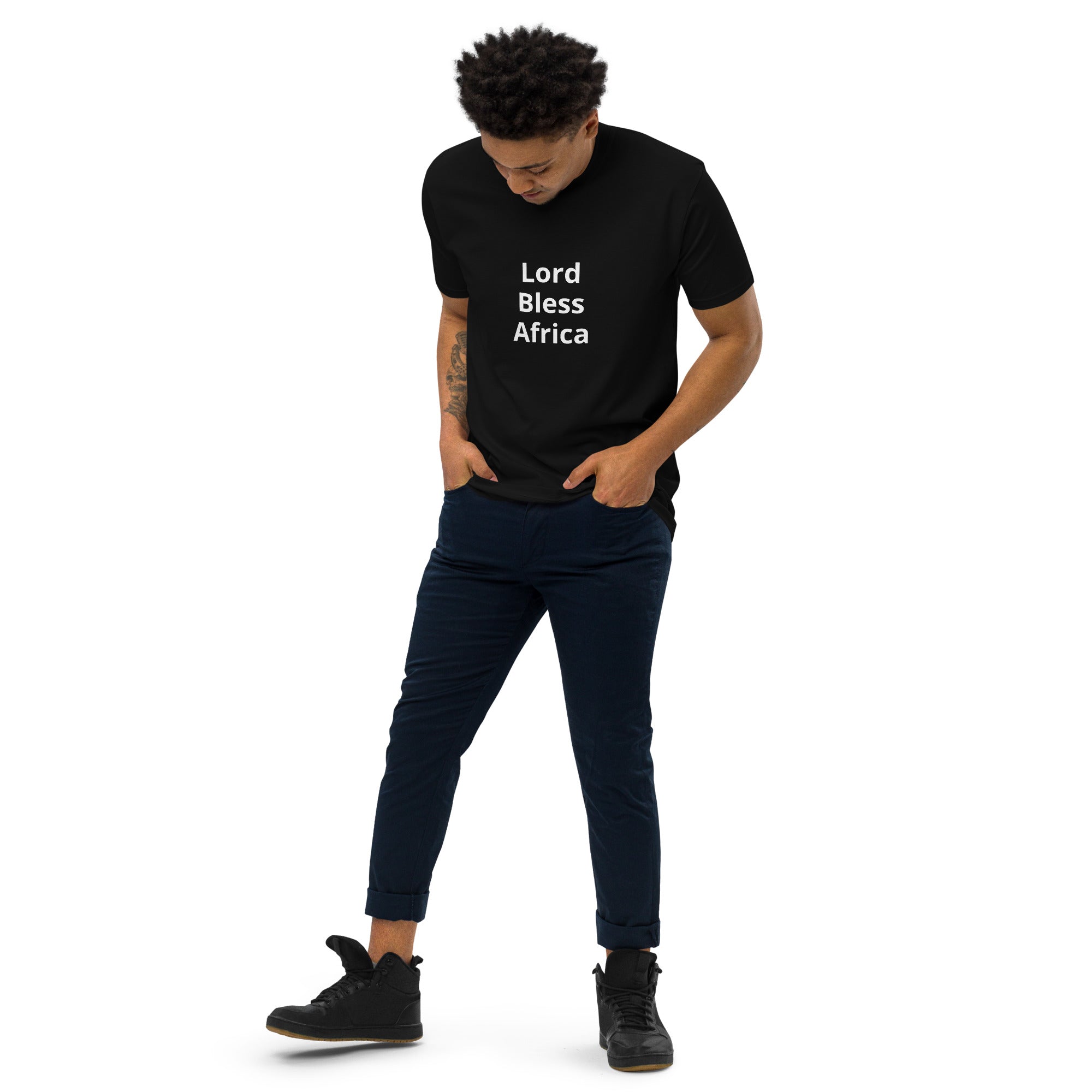 Men’s premium heavyweight tee by Mbendera Music & Merchandise