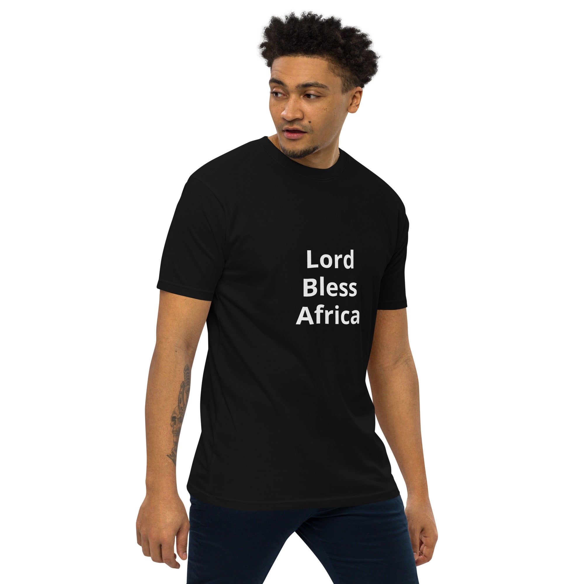Men’s premium heavyweight tee by Mbendera Music & Merchandise